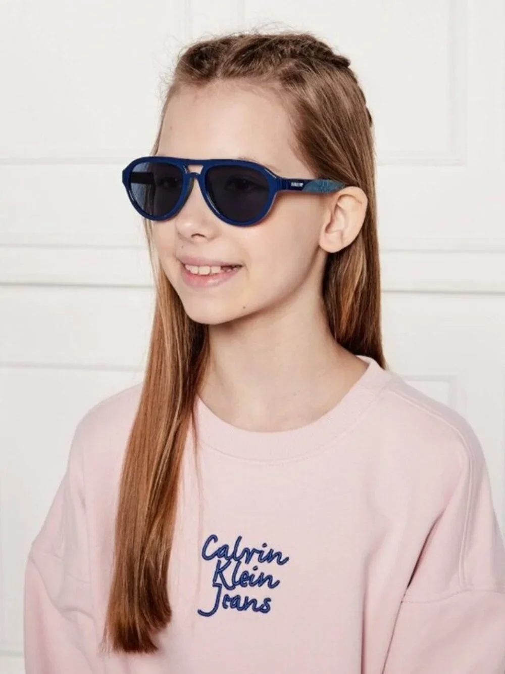 Burberry Kids JB4005U 412980 Aviator Sunglasses - Blue